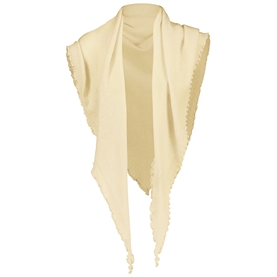 Allude Triangle Cashmere Tørklæde, Creme